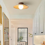 Rustic Mini Wood Ceiling Lamp