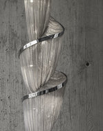 Twilight Spiral Chain Chandelier – Chrome Modern Pendant Light