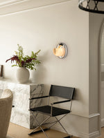 Orbit Pearl Alabaster Wall Sconce – Modern Designer Wall Light