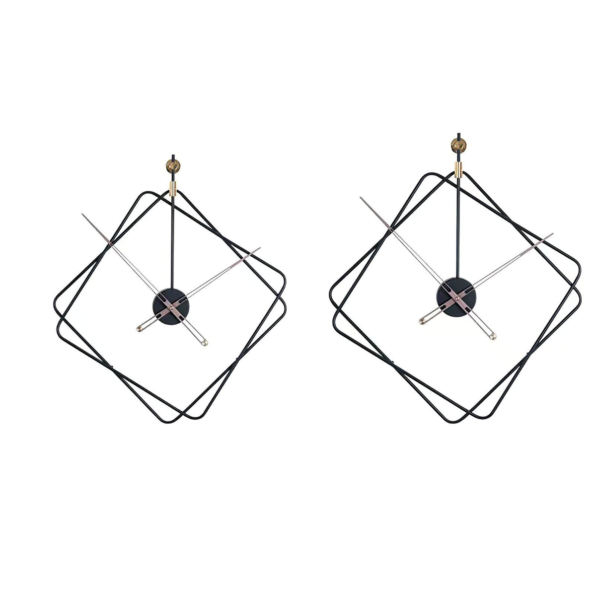 Quadratische Wanduhr