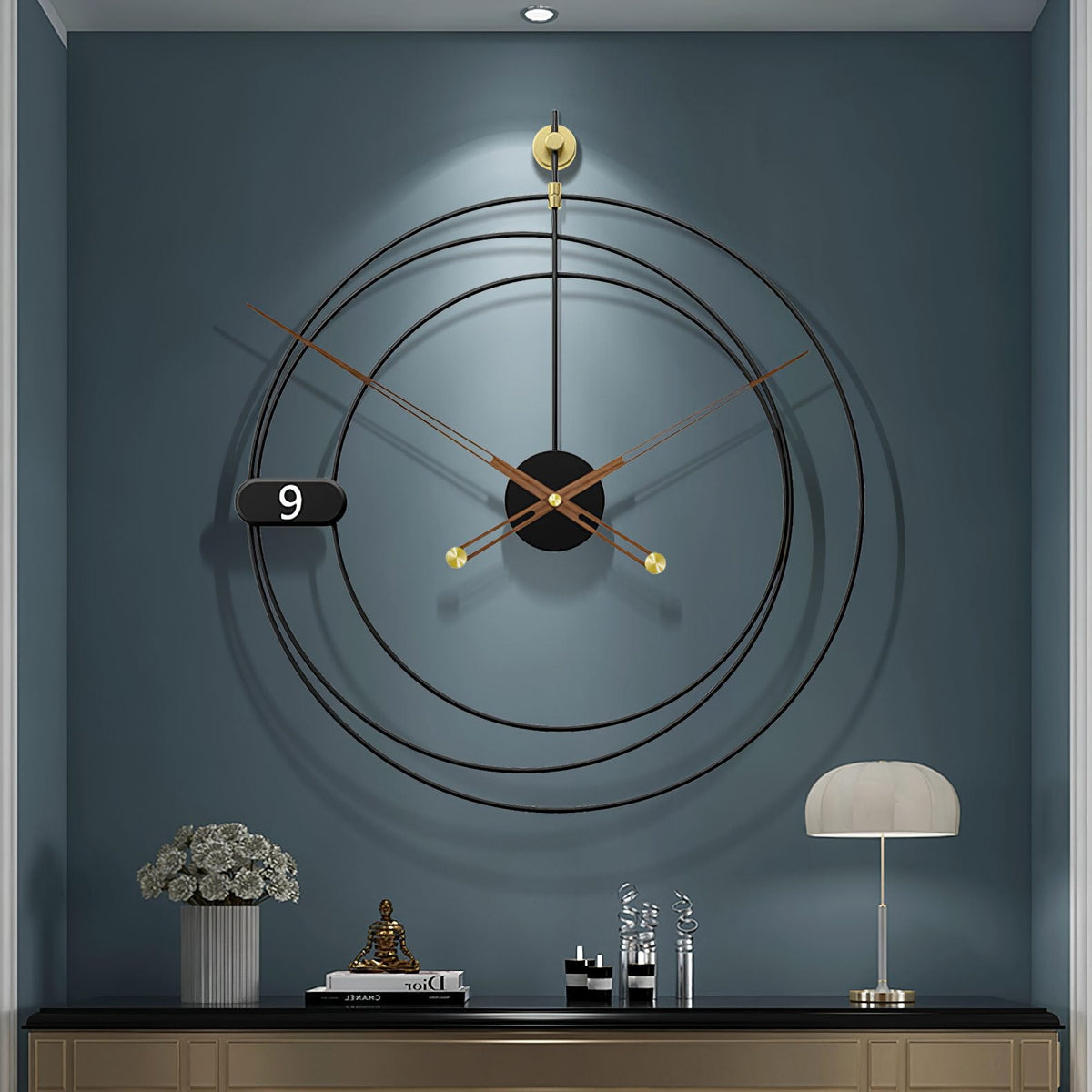 Runde Wanduhr