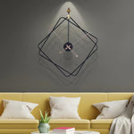 Quadratische Wanduhr
