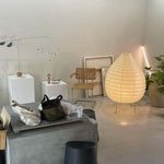 Washi Paper Floor Lamp – Handcrafted Rice Paper Lantern for Modern Interiors