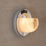 Orbit Pearl Alabaster Wall Sconce – Modern Designer Wall Light