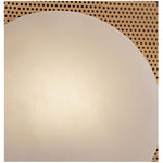 Lumen Alabaster Wall Sconce in Gold with White Alabaster Shade