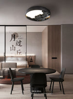 Strata Topographic Wood LED Ceiling Light, Modern Flush Mount