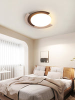 Alaric Semi-Flush Ceiling Light in Travertine and Bronze