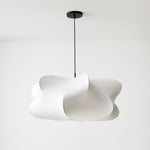 Elysia Silk Cocoon Pendant Light – Modern White Designer Hanging Lamp