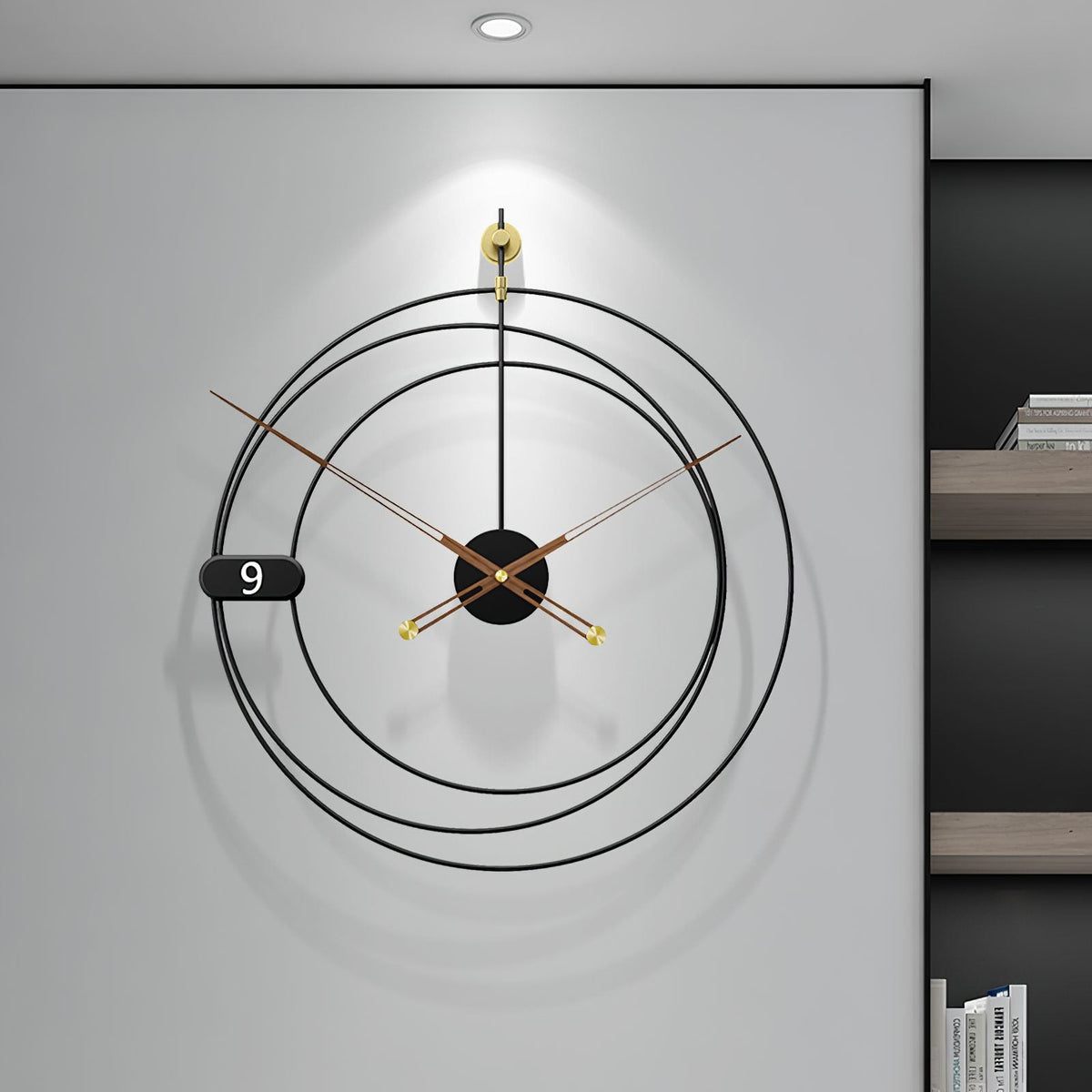 Runde Wanduhr