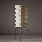 Kaze Origami Floor Lamp – Handcrafted Washi Paper & Iron Sculptural Light