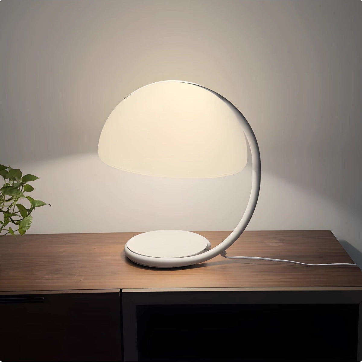 Arc Dome Table Lamp – Modern Minimalist LED Desk Lamp for Bedroom & Living Room
