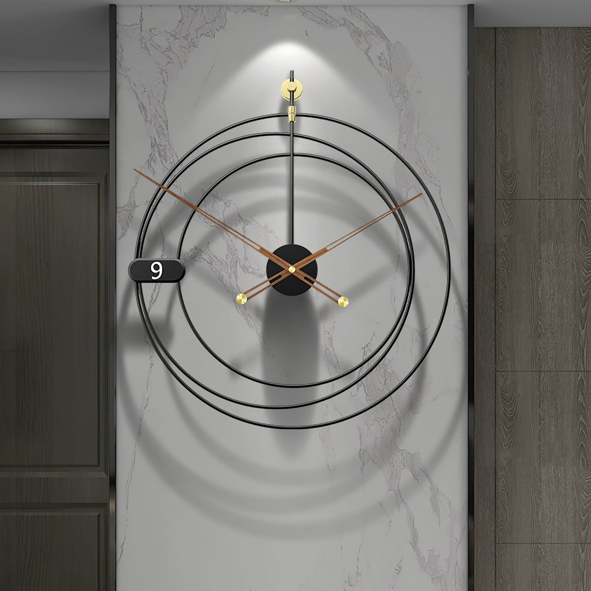 Runde Wanduhr