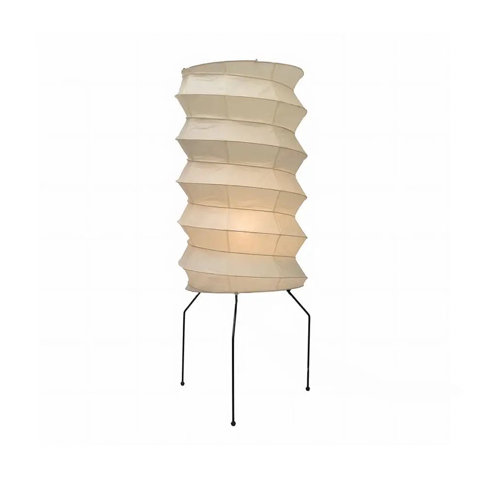 Kaze Origami Floor Lamp – Handcrafted Washi Paper & Iron Sculptural Light