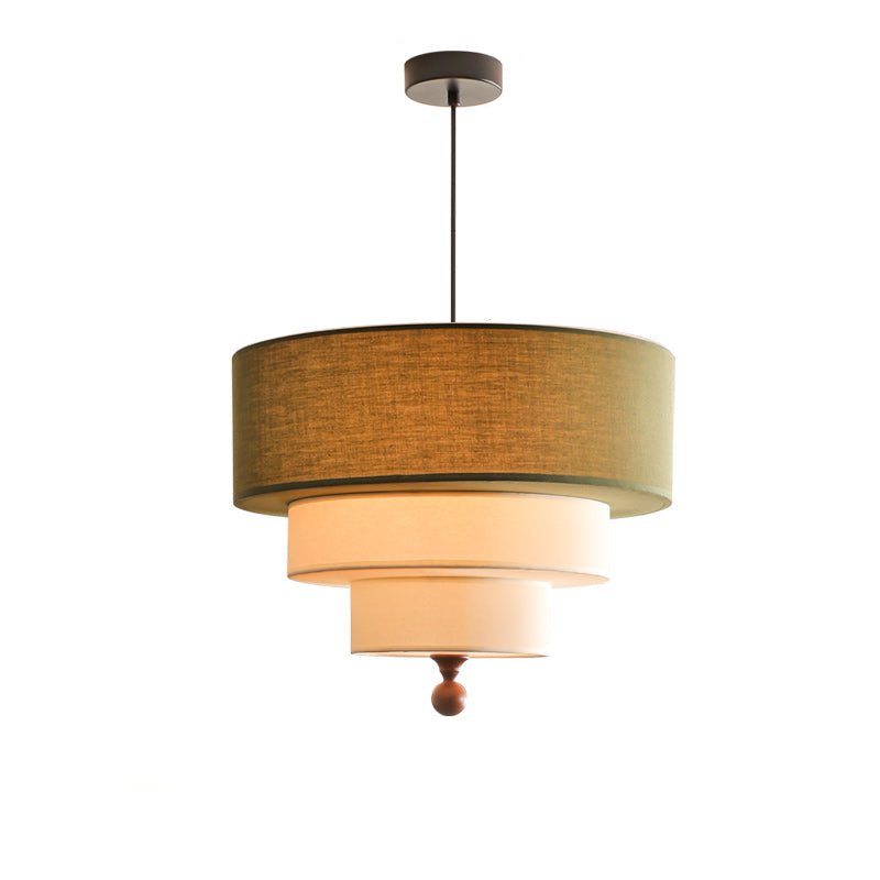 Tiered Fabric Pendant Light – Modern Layered Shade for Dining & Living Rooms