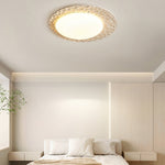 Organic Travertine Ceiling Light with Textured Stone Finish