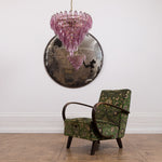 Asti Glass Prism Chandelier in Gold Finish for Modern Interiors