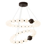 Celestial Bead Ring Chandelier – Modern LED Pendant for Dining and Living Spaces