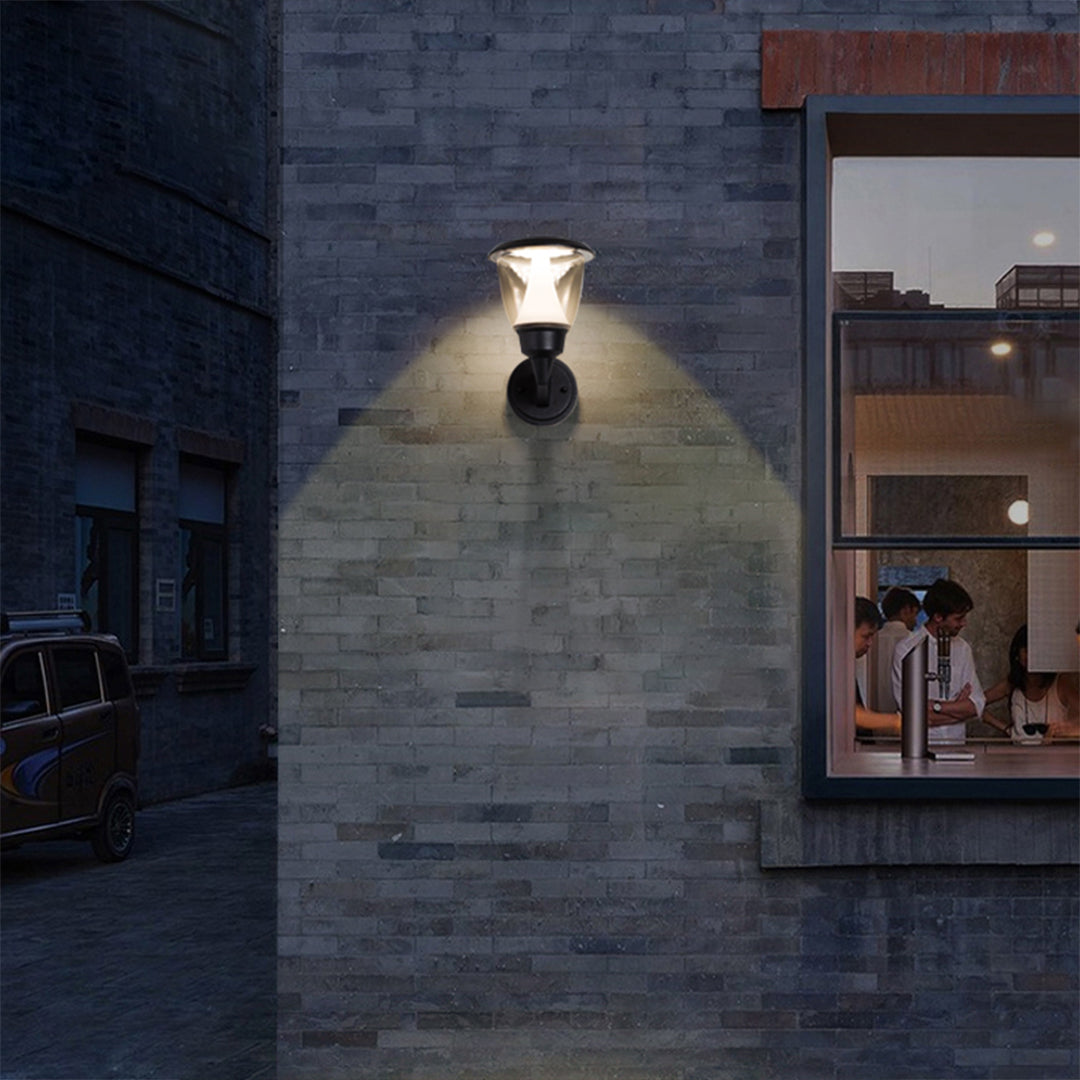Modern Outdoor Wall Sconce with Warm LED Glow, Minimalist Waterproof Design