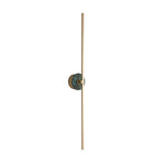 Zylaro Stone Wall Light – Brushed Brass & Marble LED Sconce
