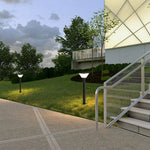 Modern Outdoor Bollard Light – Minimalist Black Garden Pathway Lamp