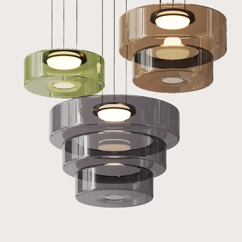 Bauhaus Style Glass Pendant Light