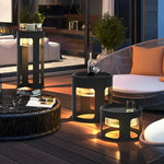Round Solar Powered Outdoor Lights Ha080964