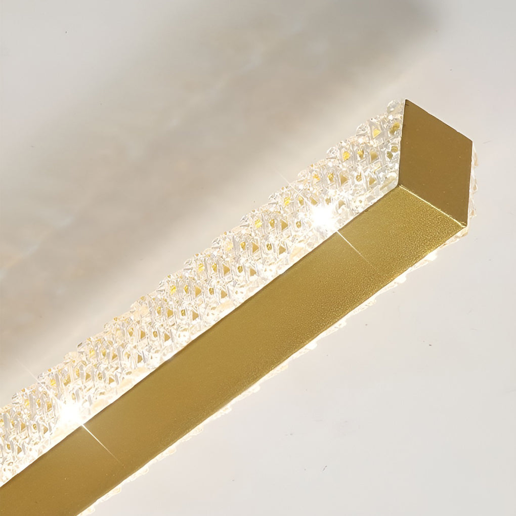 41 Inch Long Linear Acrylic Brilliant Sword Led Wall Sconce
