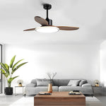 Wood Mute Led Nordic Ceiling Fans Ha079314