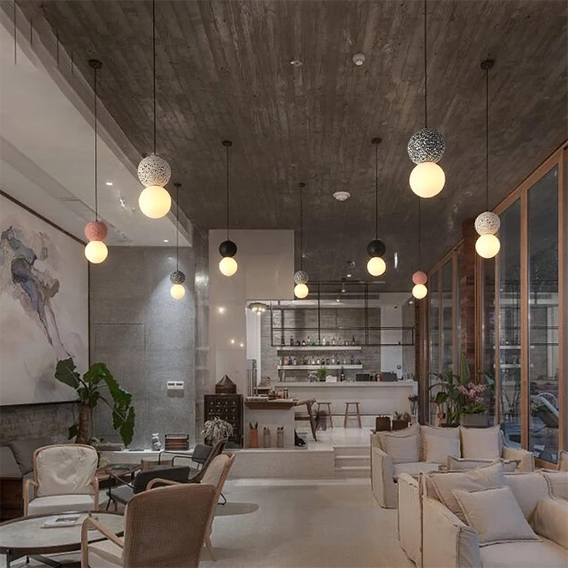 Nordic Modern Simple Terrazzo Chandelier