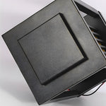 Modern LED Cage Pathway Lights in Black for Outdoor Elegance