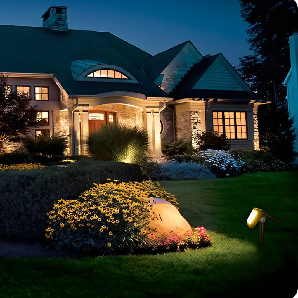 2Pcs Ip65 Led Solar Outdoor Lawn Lamp Ha084181