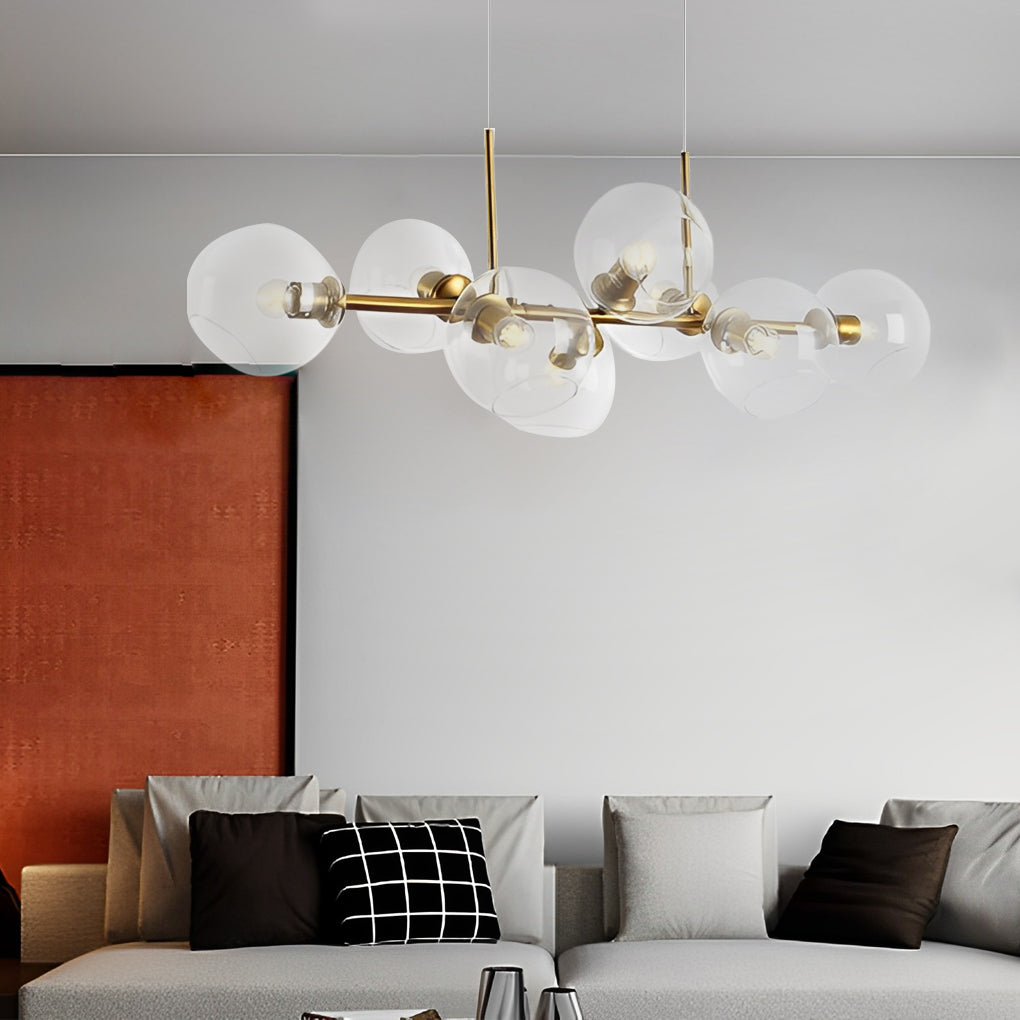 Glass Shade Led Postmodern Chandelier Ha089403