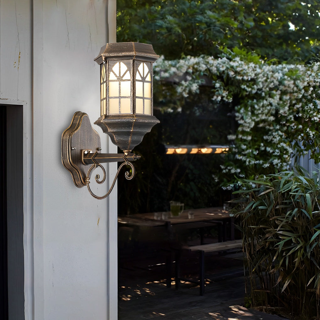 Retro Led Solar Wall Lamp Ha083674