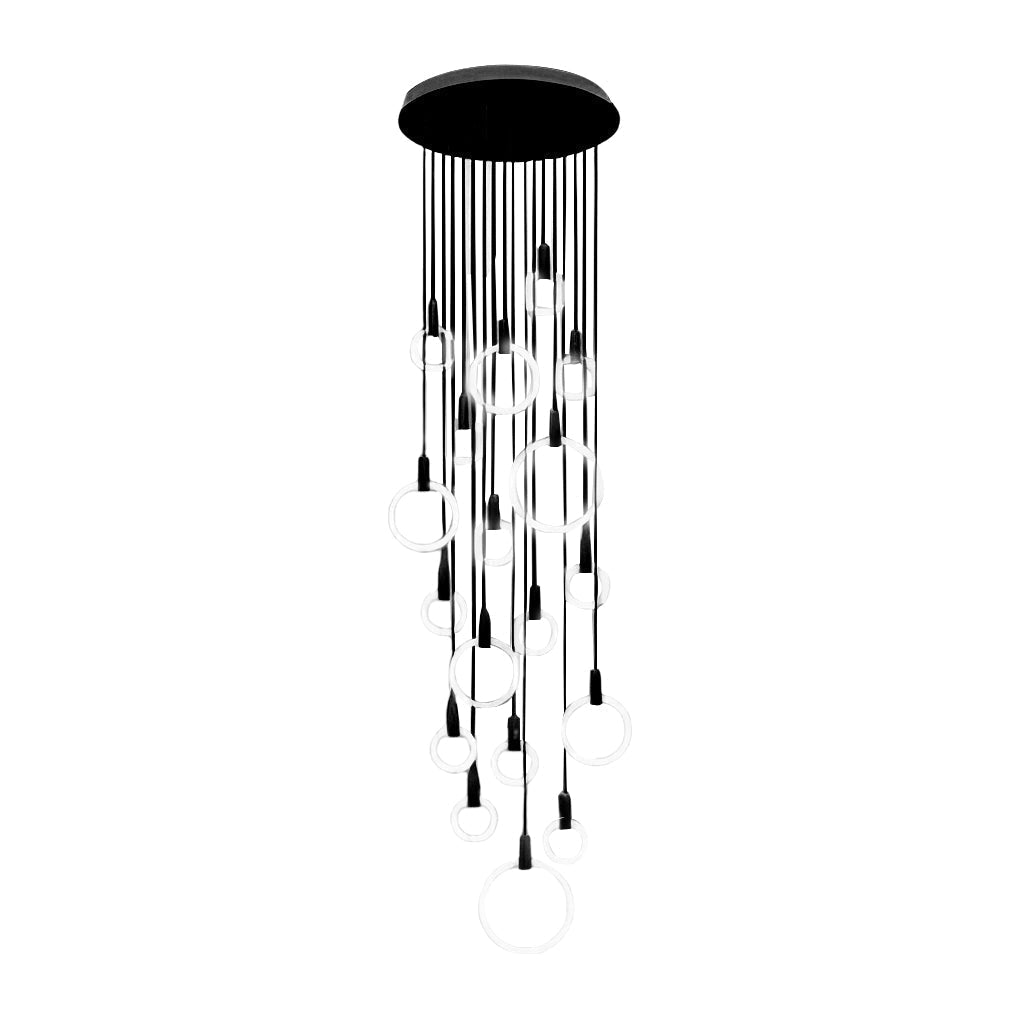 Minimalist Nordic Duplex Stair Chandelier Ha084864