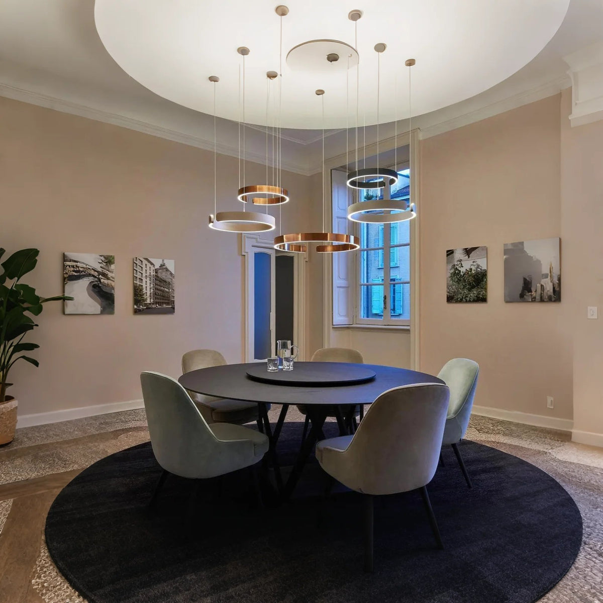 Modern Simple Ring Chandelier