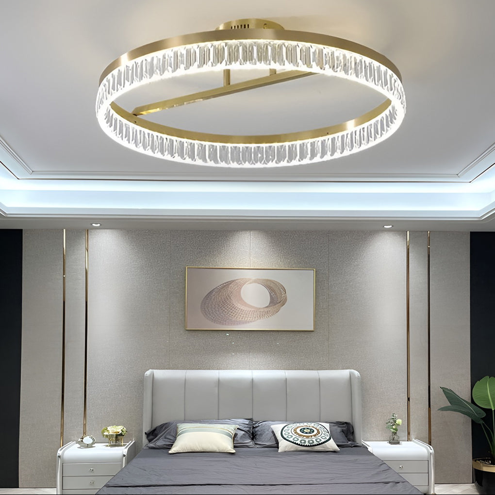 Round Gold Modern Ceiling Lamp Li001958