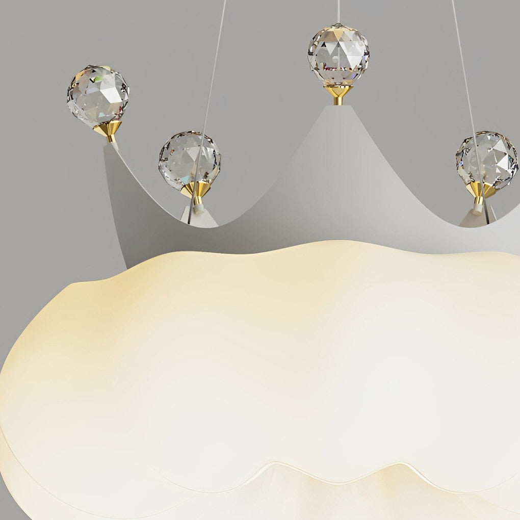 Clouds Crystal Crowns Led Pendant Light Ha083105