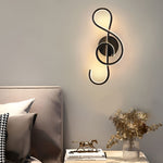 Musical Note Shaped Electroplated Wall Sconce