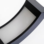 Curved LED Path Light in Black for Modern Landscape Illumination