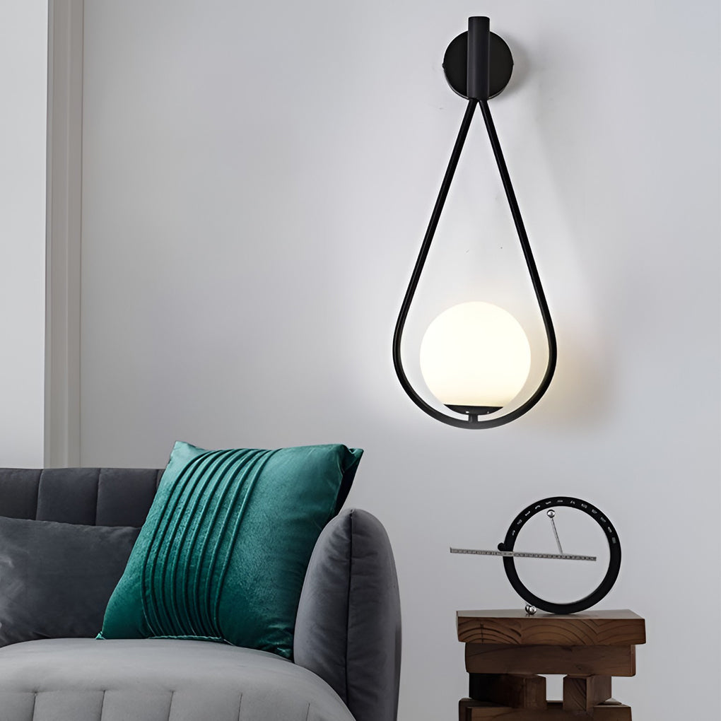 Water Drop Shaped Led Nordic Wall Lamp