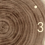 Rustic Round Wood Slice Clock With Remote Control And Led Lights Us Plug