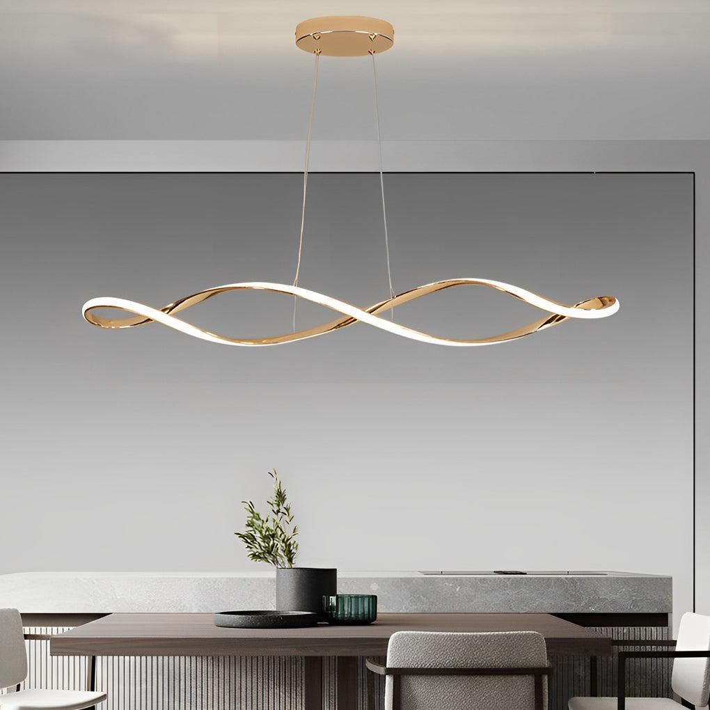 Creative Waves Electroplating Modern Chandelier Li002169