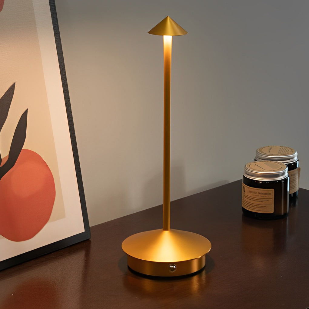 11 41 Inch Cordless Small Cute Mushroom Top Pina Table Lamp