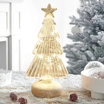 Tower Glass Table Lamp with LED Warm Glow for Modern Interiors