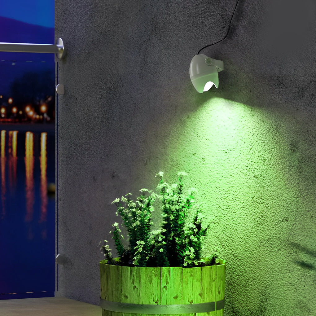 Eggshell Rgb Solar Outdoor Spotlight Ha085453