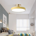 Modern Thick Circular Led Nordic Semi Flush Mount Ceiling Light