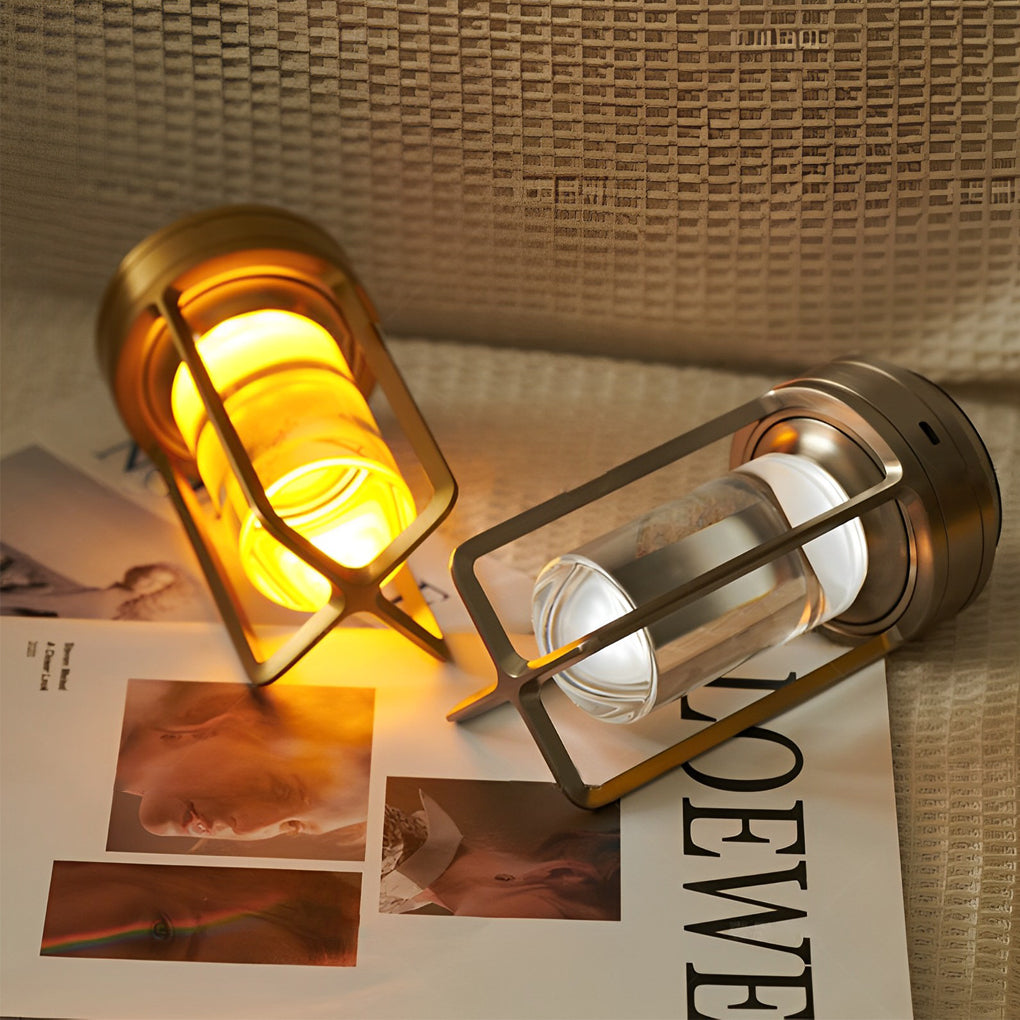 Portable Lantern Cordless Table Lamp Usb Touch Dimming Night Lights