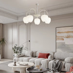 Tulips Flowers Led Milky White Chandelier Li002603