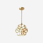 Floral Glass Pendant Light