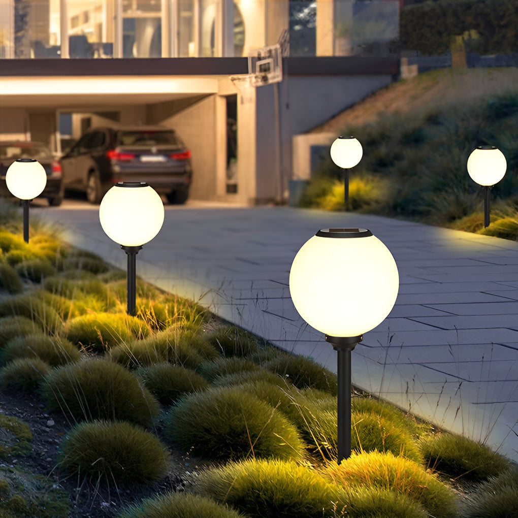 Waterproof Round Modern Solar Pathway Lights Li002005